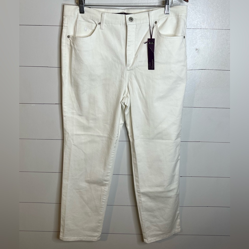 GLORIA VANDERBILT WHITE JEANS SZ 16P NWT